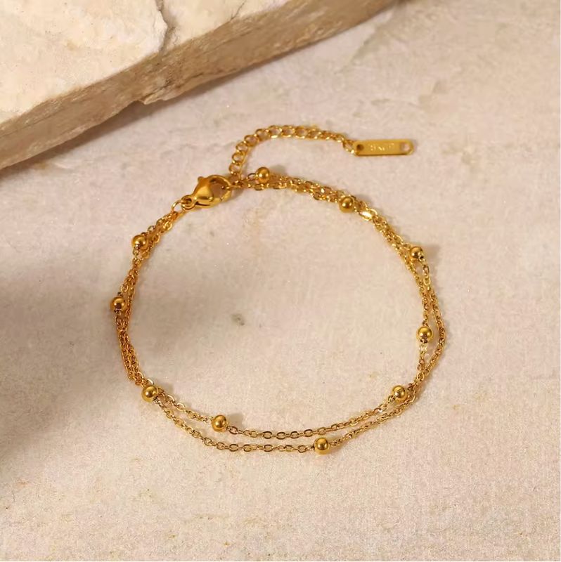 Waterproof 2-Layer Beaded Necklace