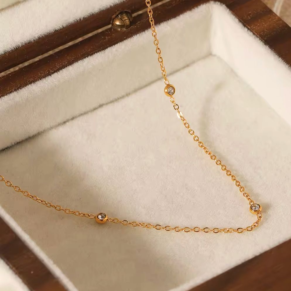 Waterproof All Round Crystal Necklace