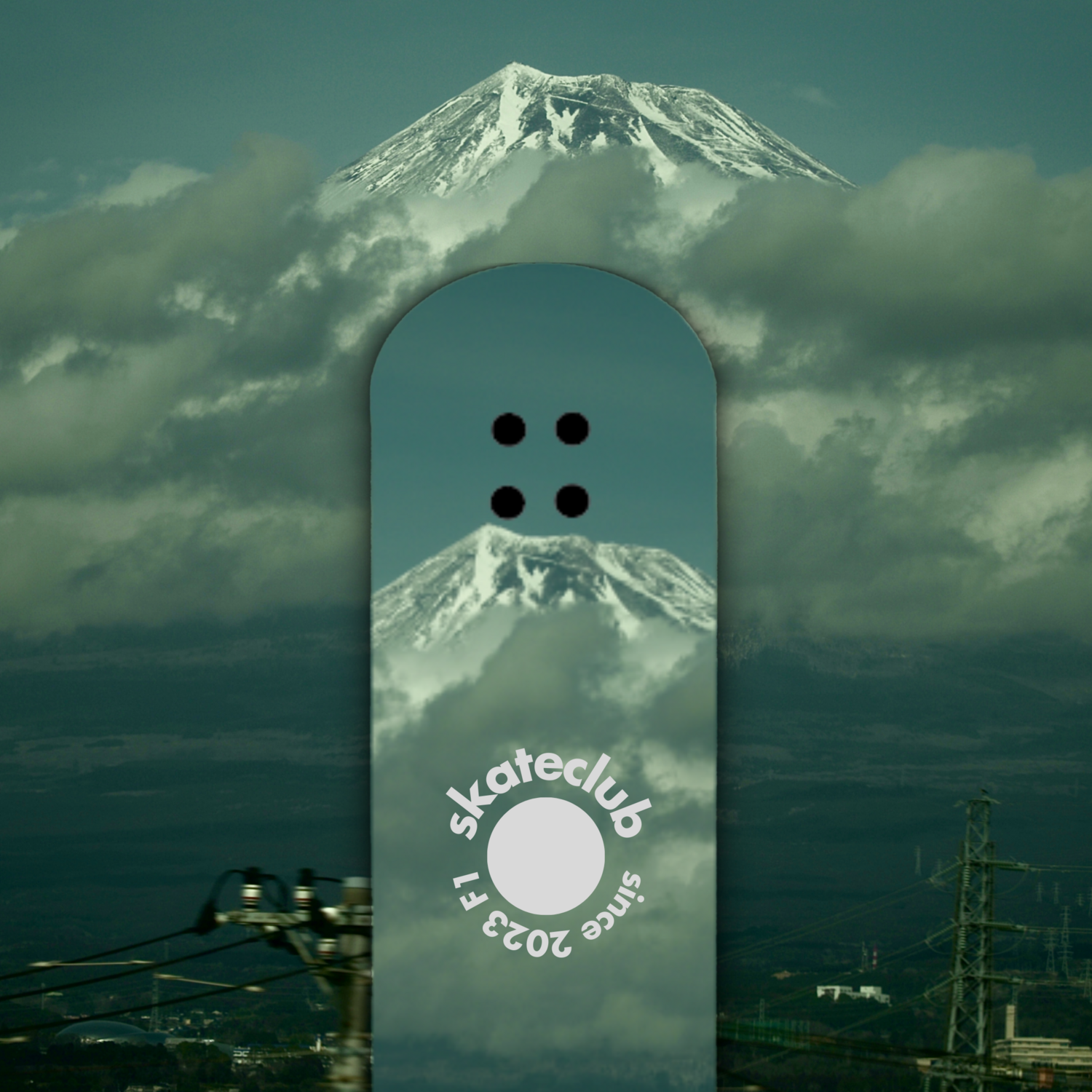 Mountain In The Mist Skateboard