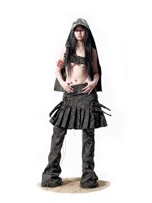 POST-WAR ERA SKIRT (WITH BLACK COTTON INNER SHORTS)