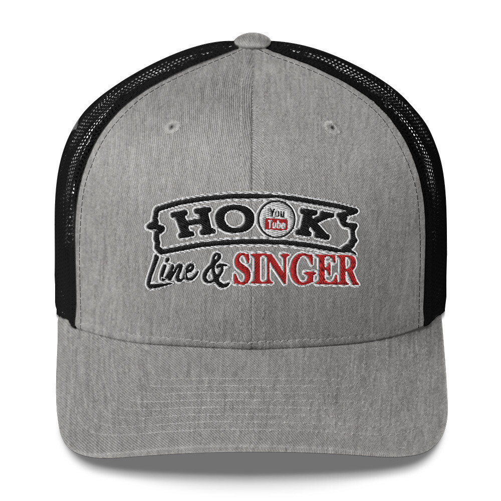 Hook Line &amp; Singer Logo Trucker Cap adjustable