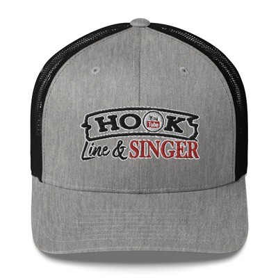 Hook Line &amp; Singer Logo Trucker Cap adjustable