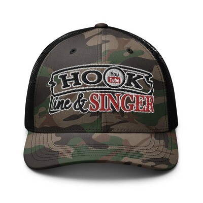 Hook Line &amp; Singer Logo Camouflage Cap