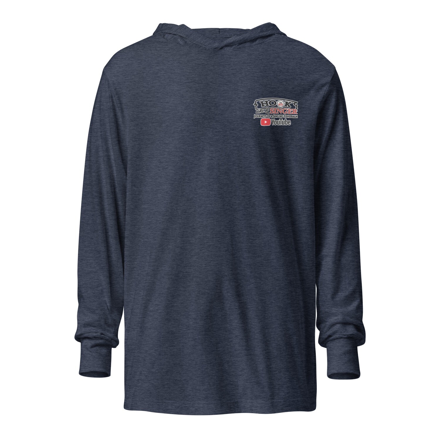 Hook Line &amp; Singer Hooded Long-sleeve Tee - Front &amp; Back Print