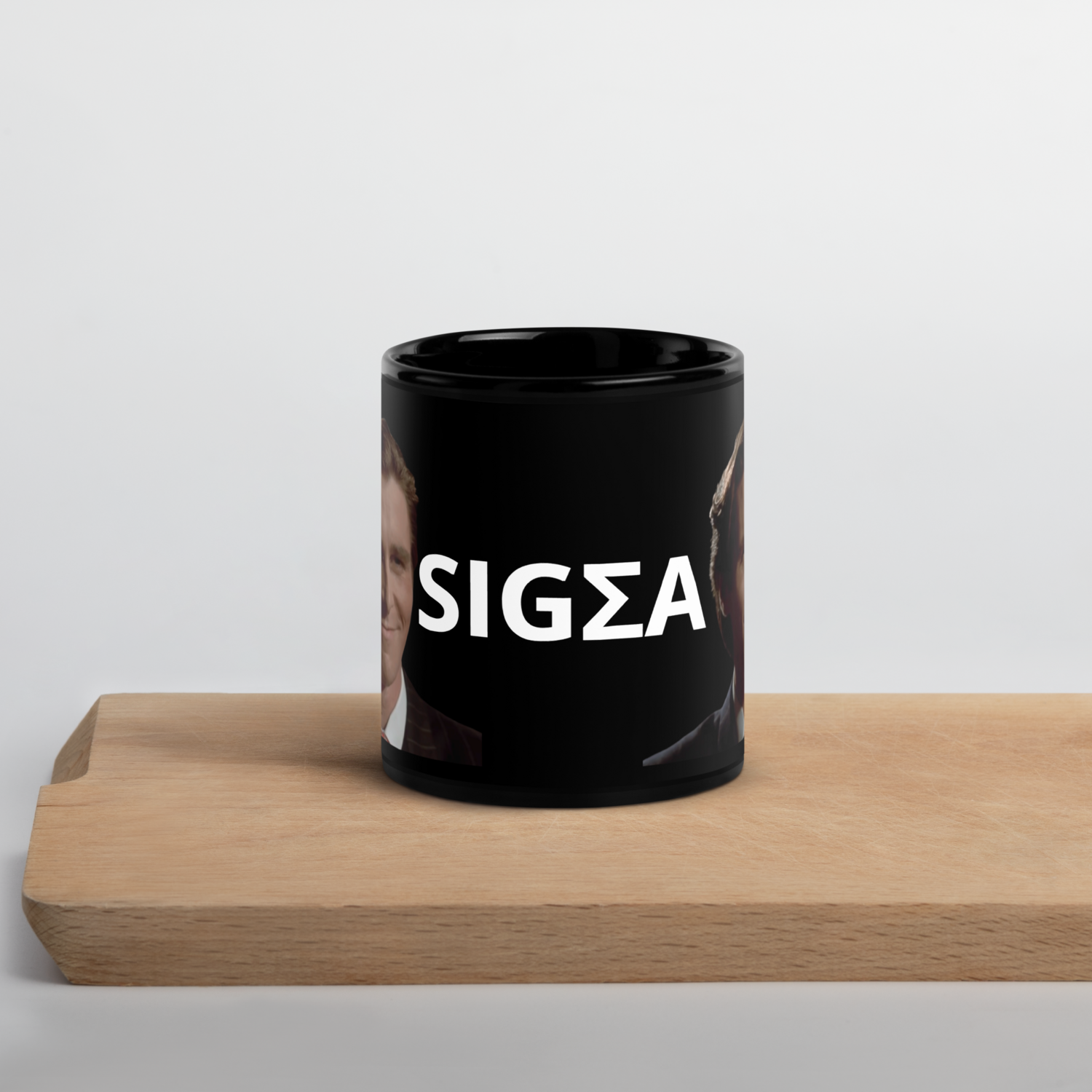 SIGΣA Black Glossy Mug