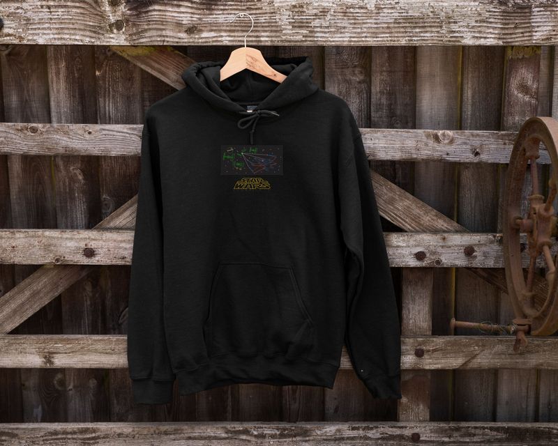 Retro Atari Star Wars Embroidered Hoodie