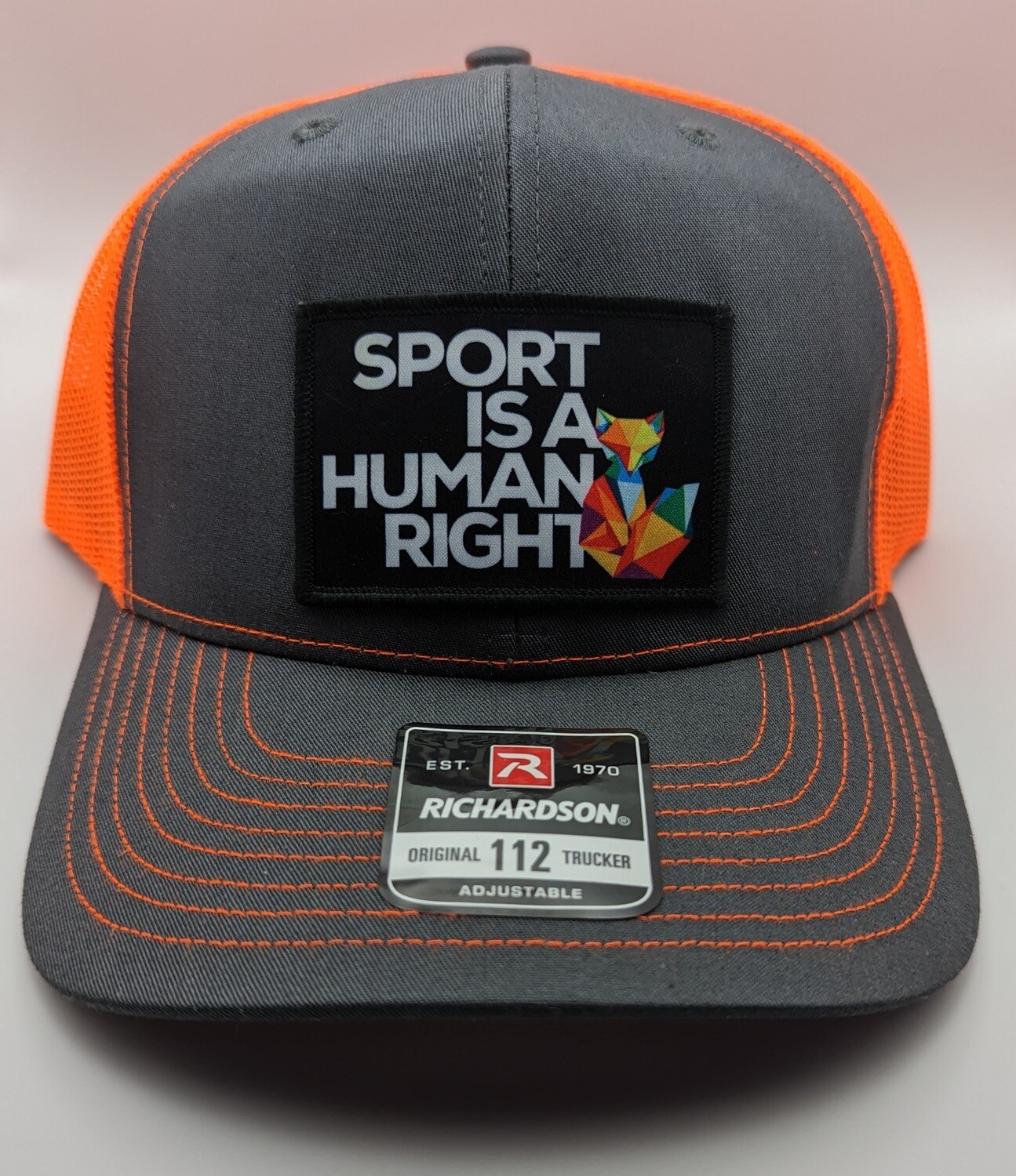 Sport Is A Human Right Patch Trucker Snapback Hat