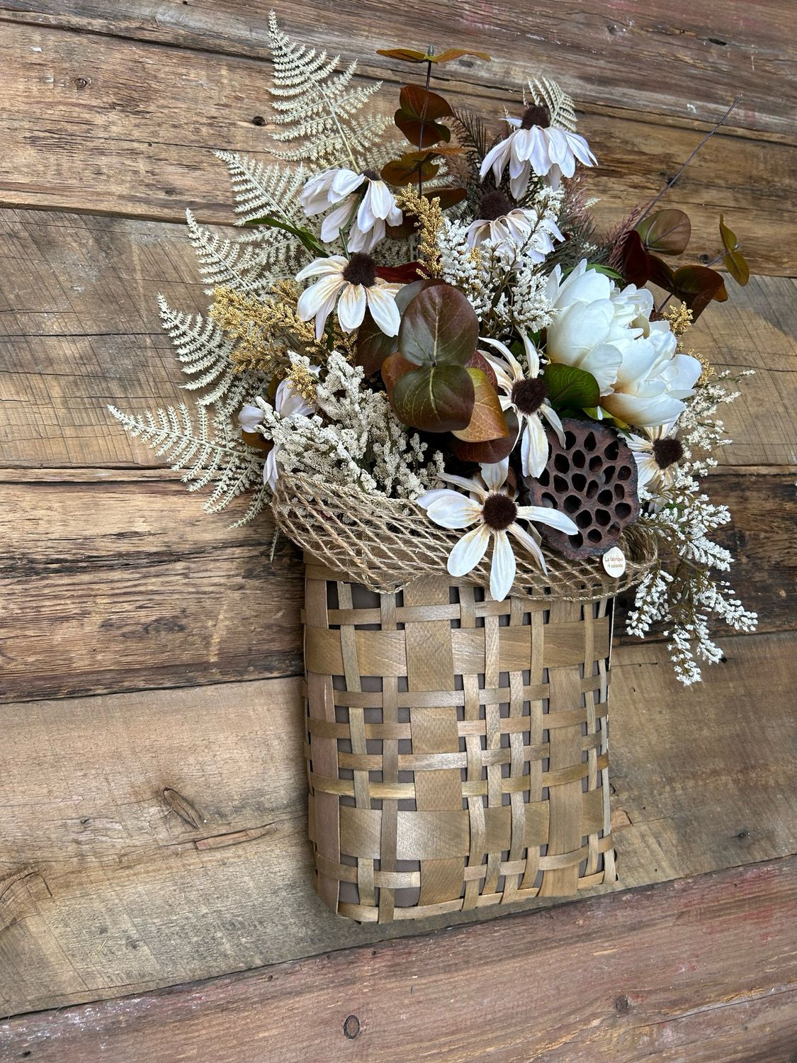 Panier d’automne marguerites 