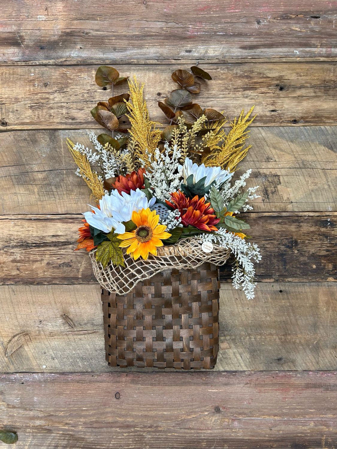 Panier de porte d&#39;entrée d’automne