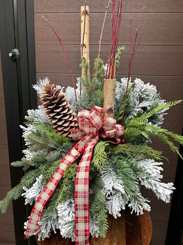 Bouquet d’hiver / noel enneigé 