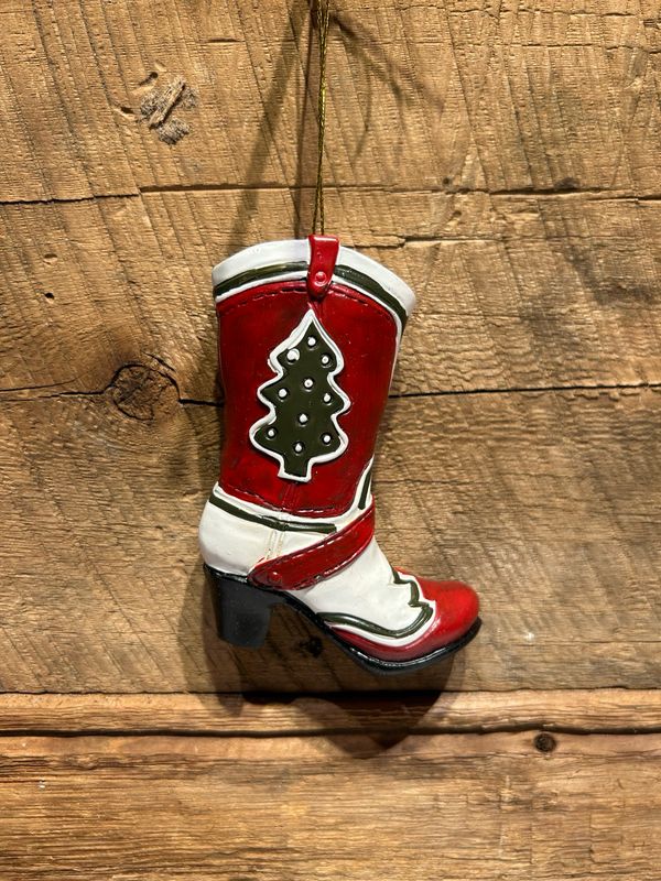 Ornement botte de cowboy 