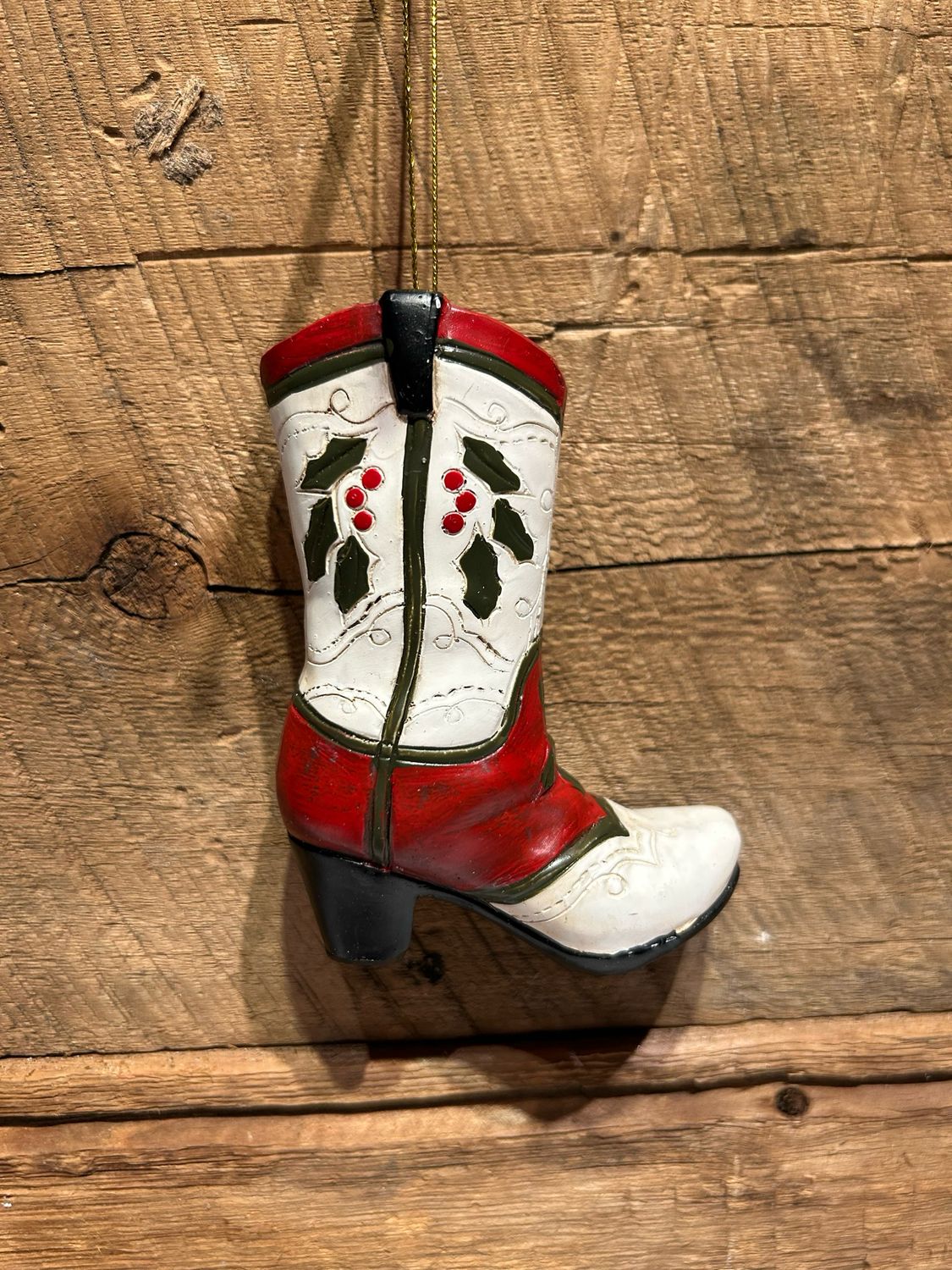 Ornement botte de cowboy 