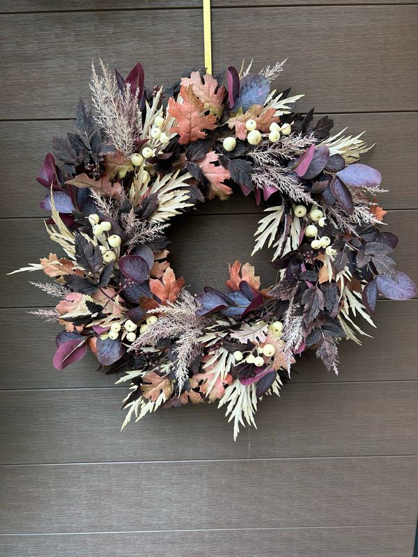 Couronne d’automne bohème chic