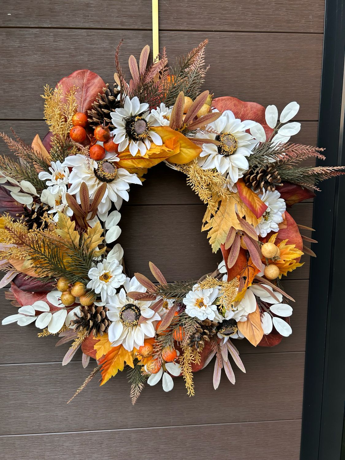 Couronne automnale de luxe