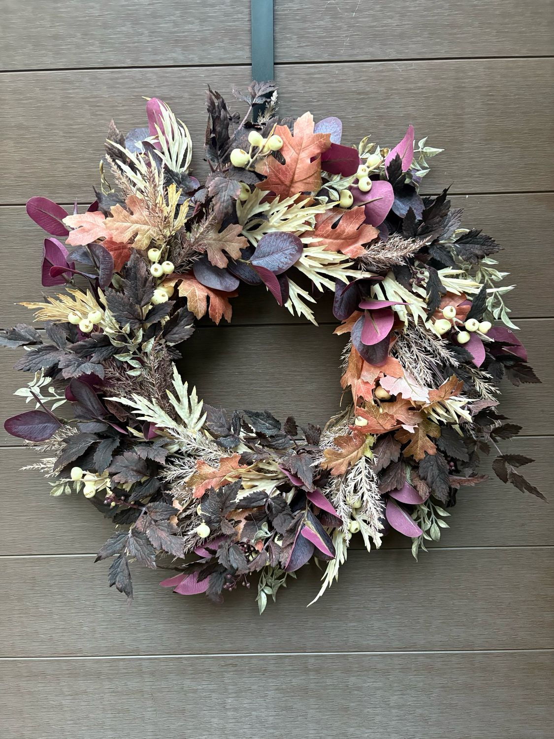 Couronne d’automne bohème chic