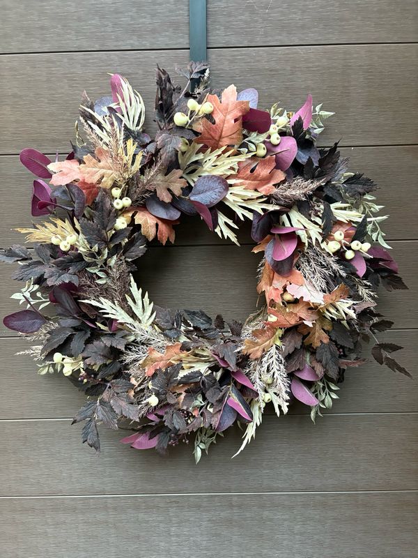 Couronne d’automne bohème chic