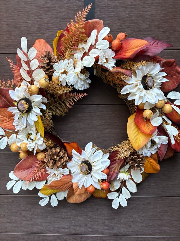Couronne automnale de luxe