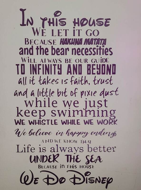 In this house we Disney In this house we Disney