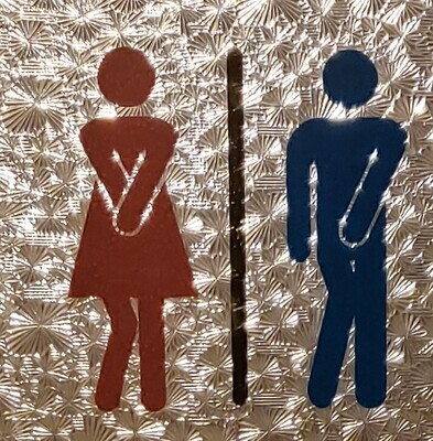 Funny Men/Womens bathroom Sign
