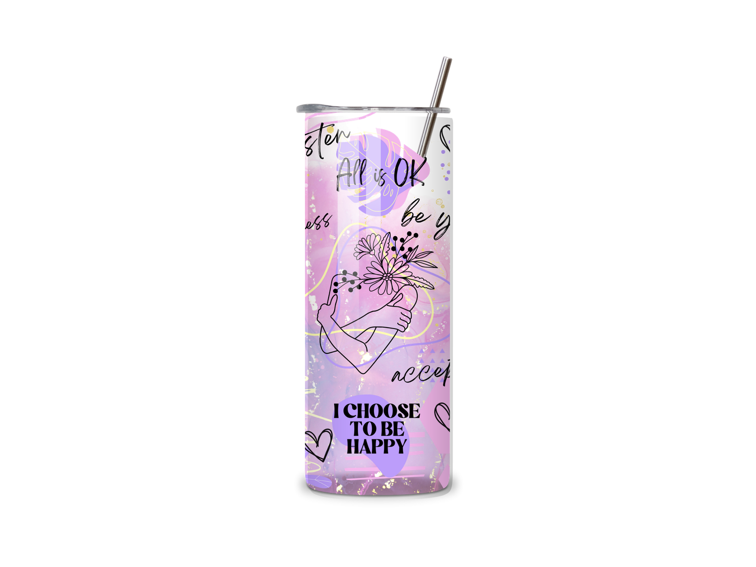 I Choose to be Happy 20oz Tumbler