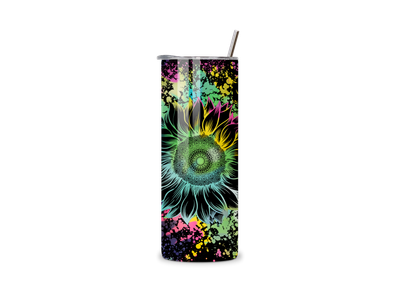 Splatter Sunflower 20oz Tumbler