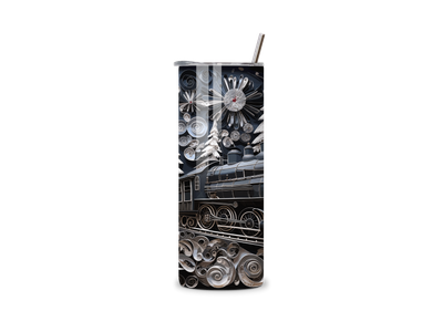 Wintery Train 20oz Tumbler