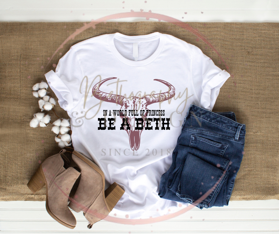 &quot;Be a Beth&quot; Western tee