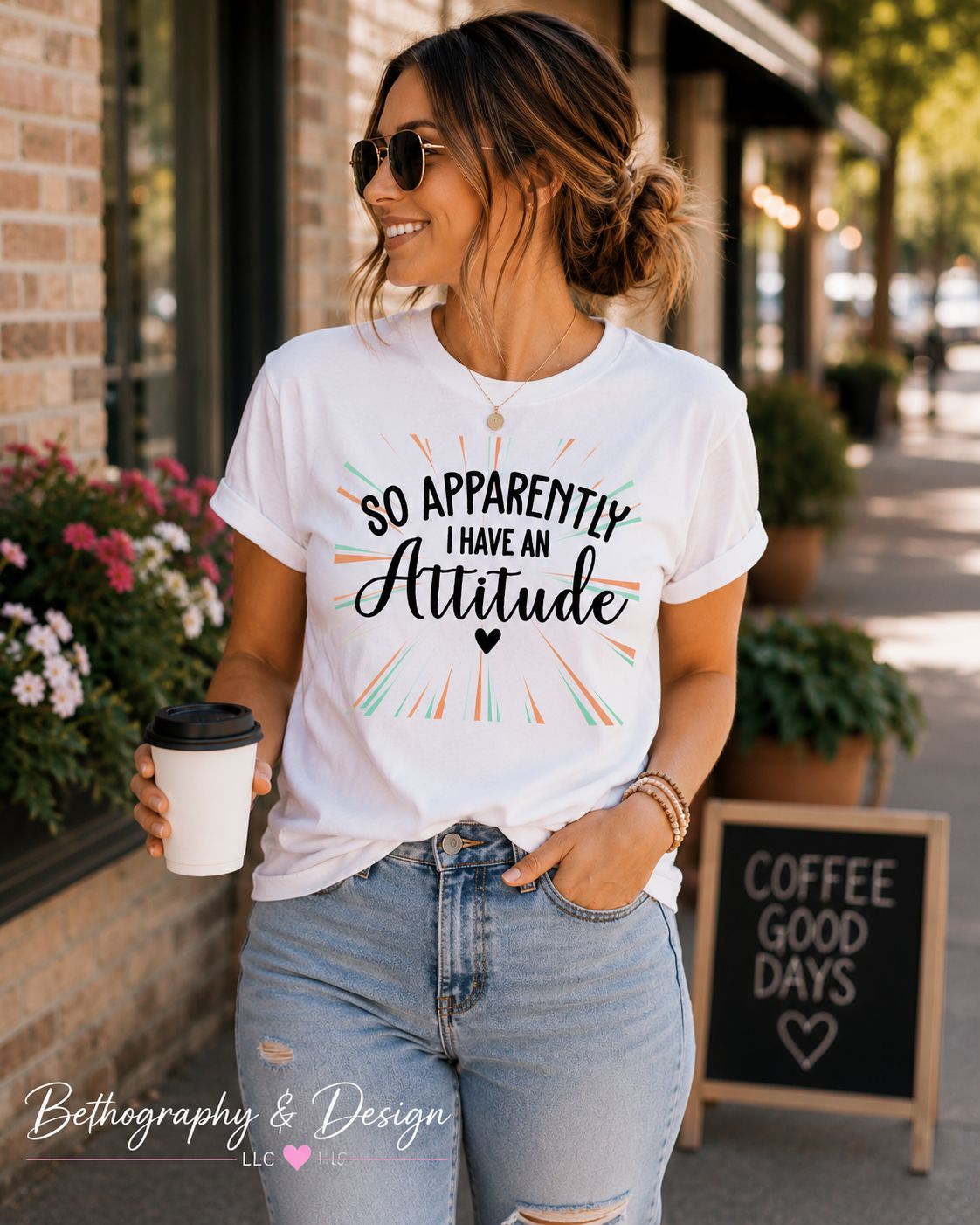So Apparently I Have an Attitude Graphic Apparel So Apparently I Have an Attitude Graphic Apparel