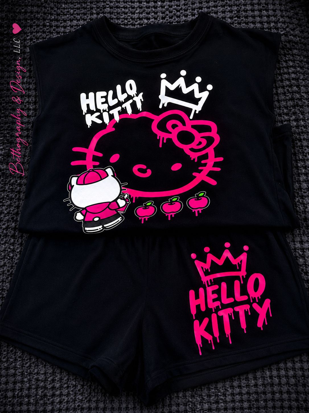 💖 Custom DTF Printed | Soft &amp; Stretchy Summer Outfit | Sizes 5-6Y to 13-14Y