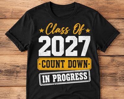 Class of 2027 Countdown in Progress T-Shirt Class of 2027 Countdown in Progress T-Shirt