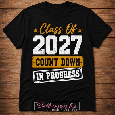 Class of 2027 Countdown in Progress Graduation Apparel