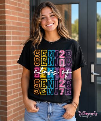 Senior Class of 2027 Stacked Color Block
