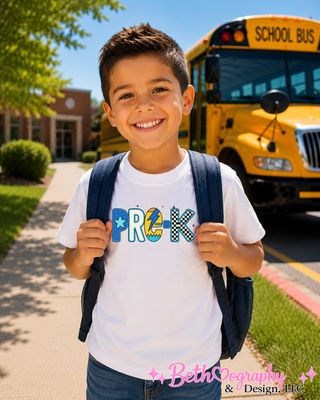 Personalized School Grade Shirt | Pre-K through 5th Grade