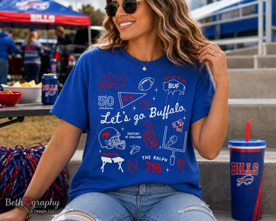 Let's Go Buffalo Football Doodle Collection
