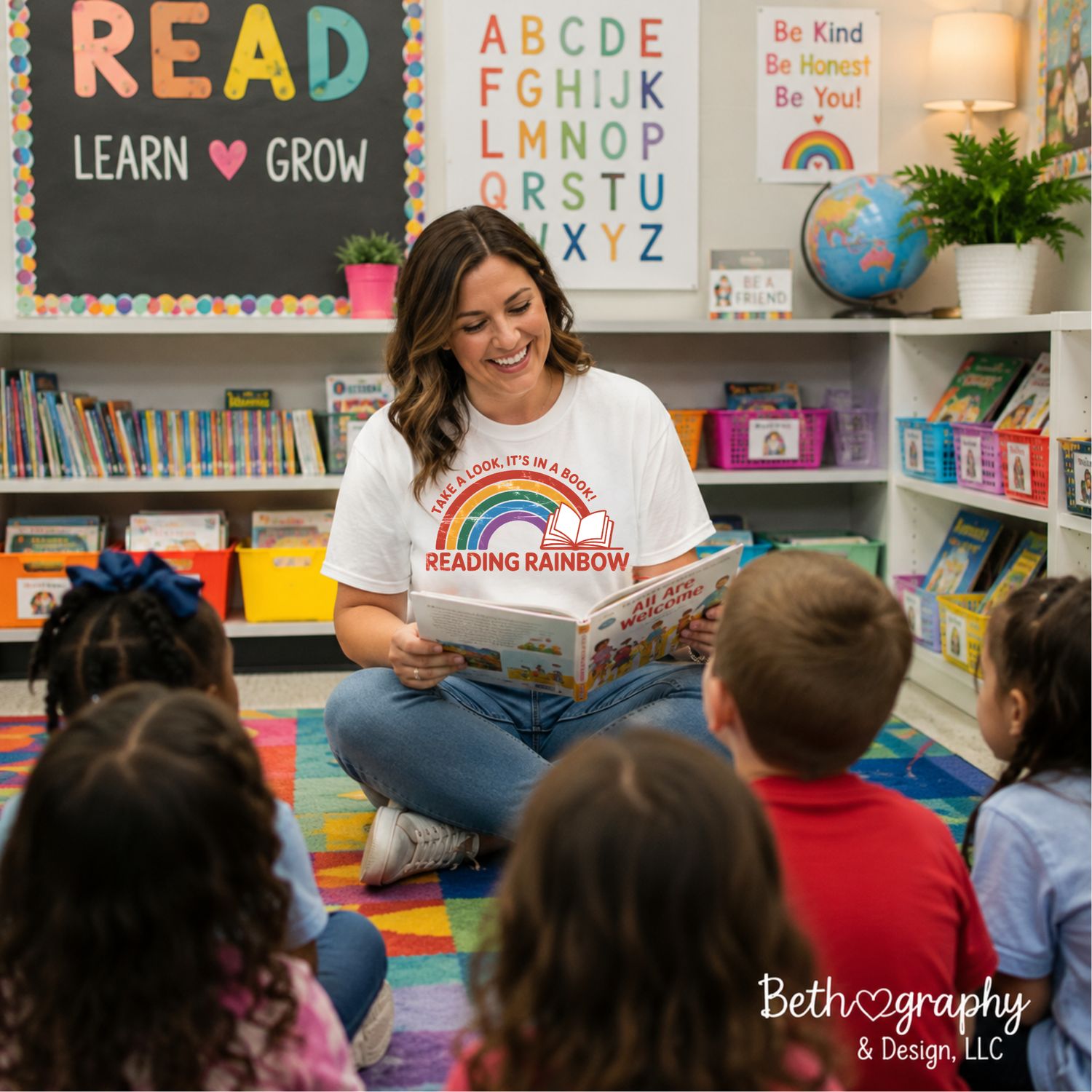 Take a Look, It's in a Book! Retro Reading Teacher Shirt