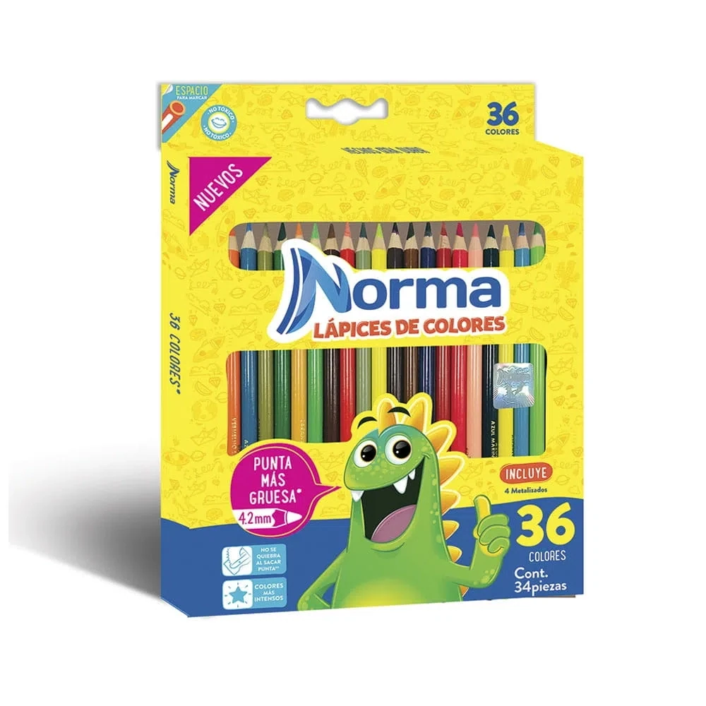 Lápiz de colores Norma 36 colores