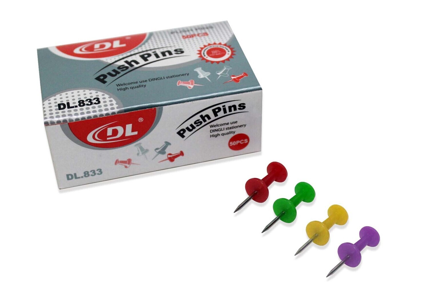 PUSH PINS DESK 50PZS