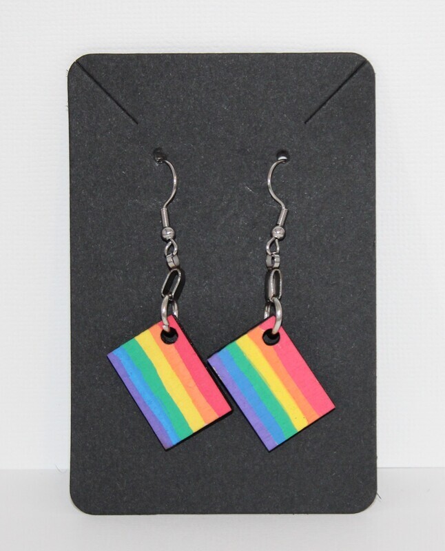 LGBTQ+ Pride Flag Drop Earrings