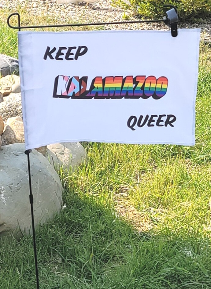 Keep Kalamazoo Queer, Pride Progress Garden Flag