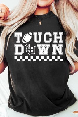 Black Touchdown Graphic Tee