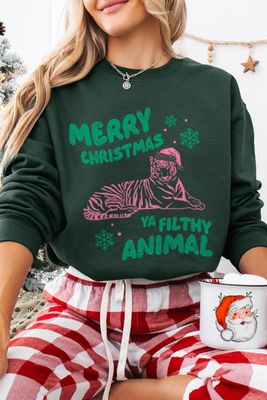 Merry X-Mas Ya Filthy Animal Sweatshirt