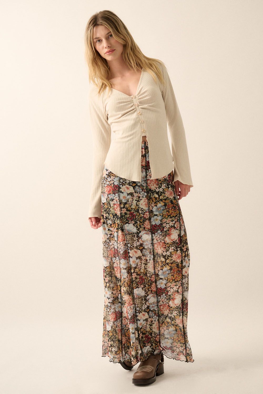 Floral Maxi Skirt