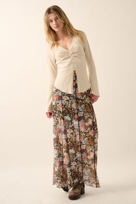 Floral Maxi Skirt