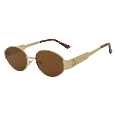 Seline Oval Sunglasses- Black Tint