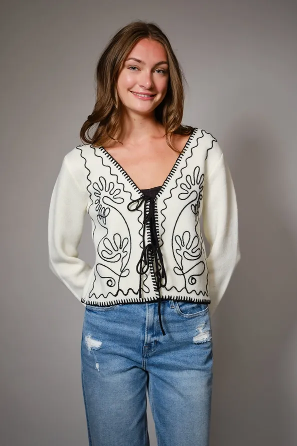 Tie Front Cardigan