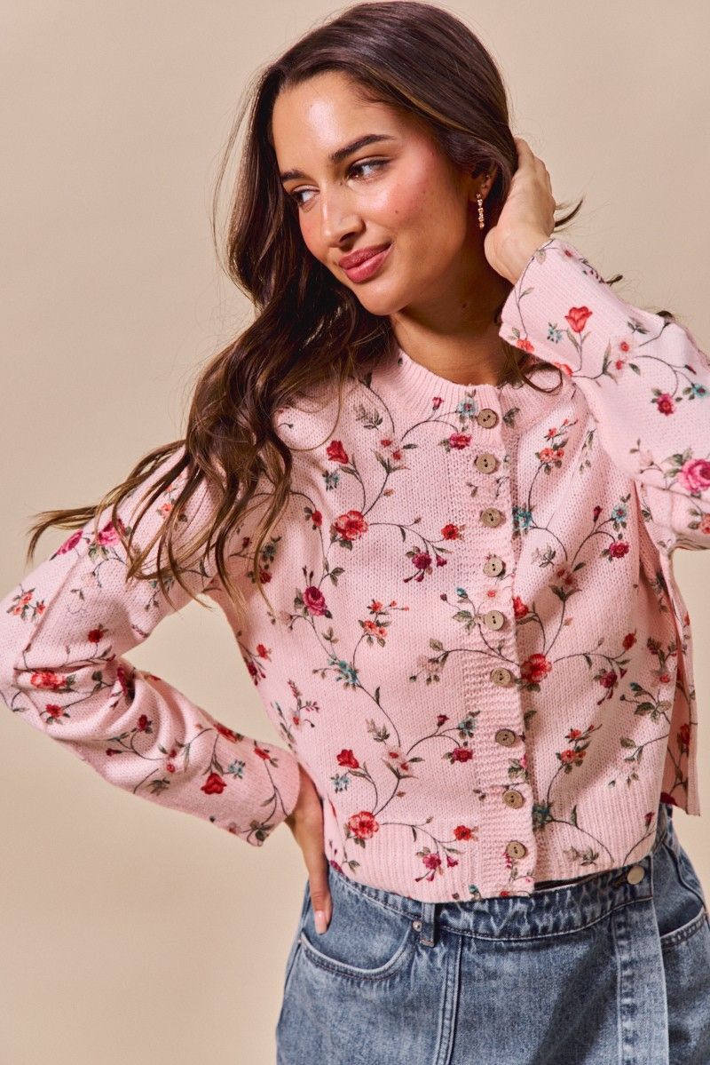 Floral Button Up Cardian