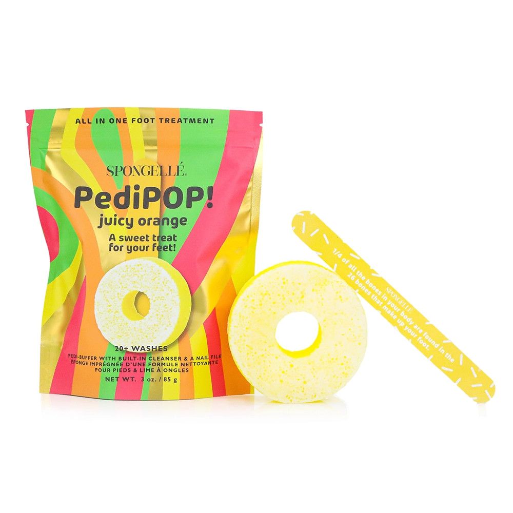 Spongelle PediPop, Scent: Juicy Orange