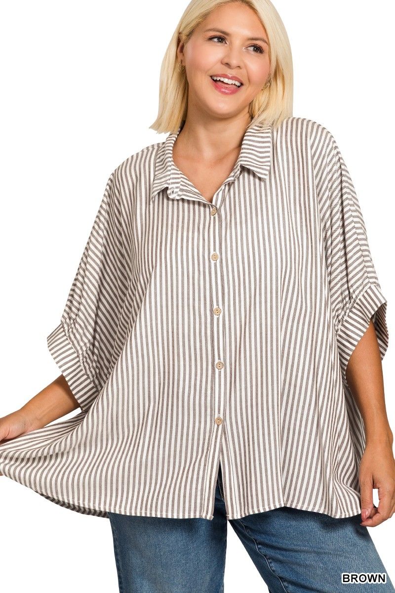 Striped Button Shirt