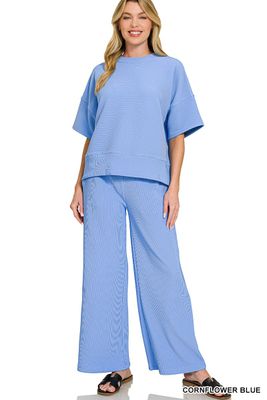 Ribbed Round Neck Set