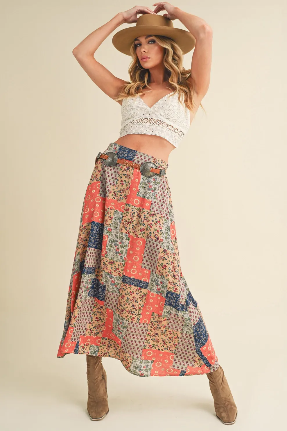 Peach Patches Skirt